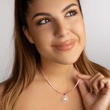 Seidenketten mit Silberverschluss bunt