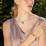 Set - pure consciousness mit Anhänger 17 mm DM, Ohrhänger, Armband